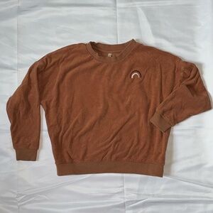 Rylee+Cru Terry Cloth Sweatshirt, size 6-7Y